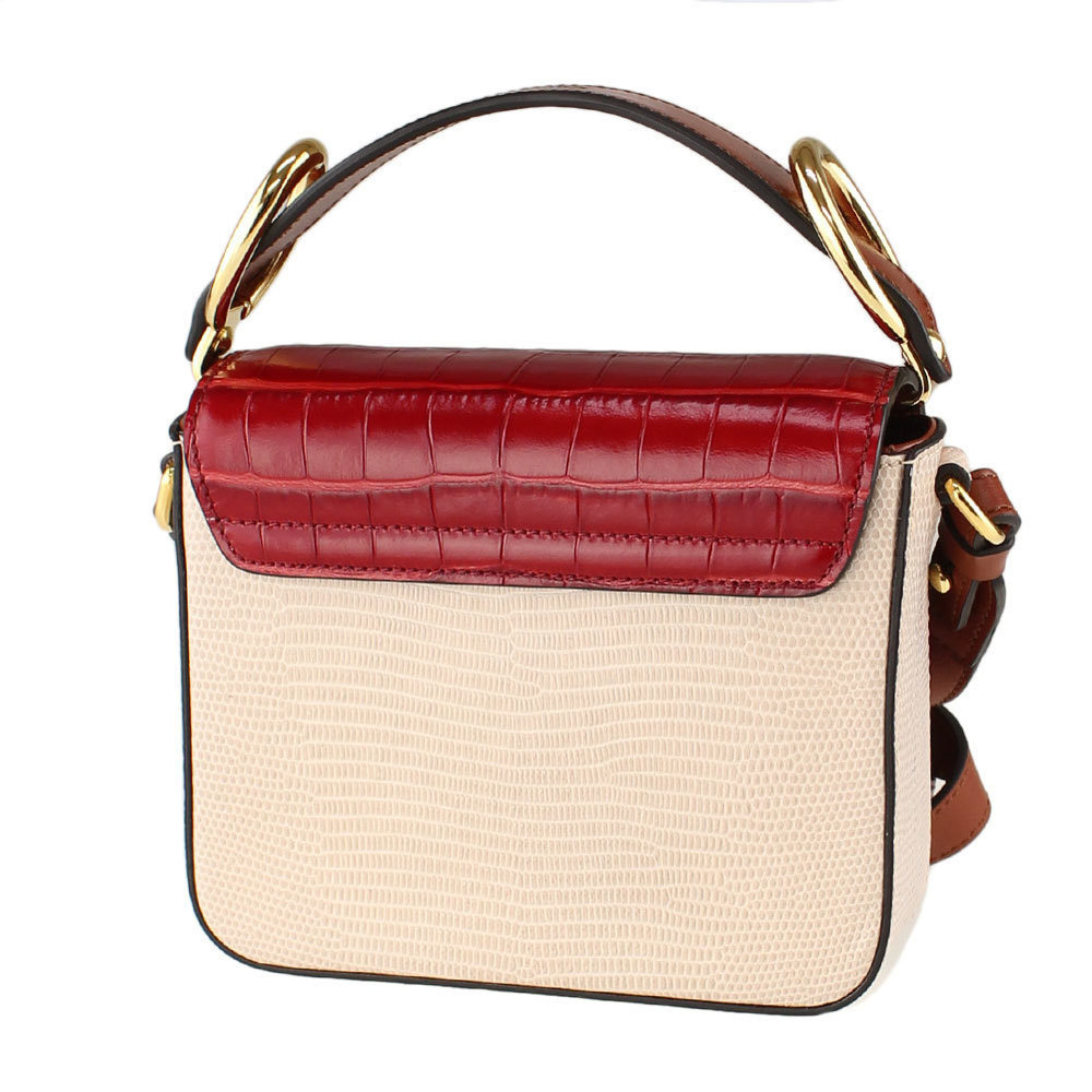 Chloe Python Animal Pattern 2way Shoulder Bag Pin… - image 2